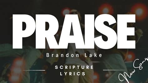 Lyric Video of 'We Praise You (Live) by Brandon Lake'No copyright infringement intended.Lyrics[Verse 1]Let praise be a weapon that silences the enemyLet prai...